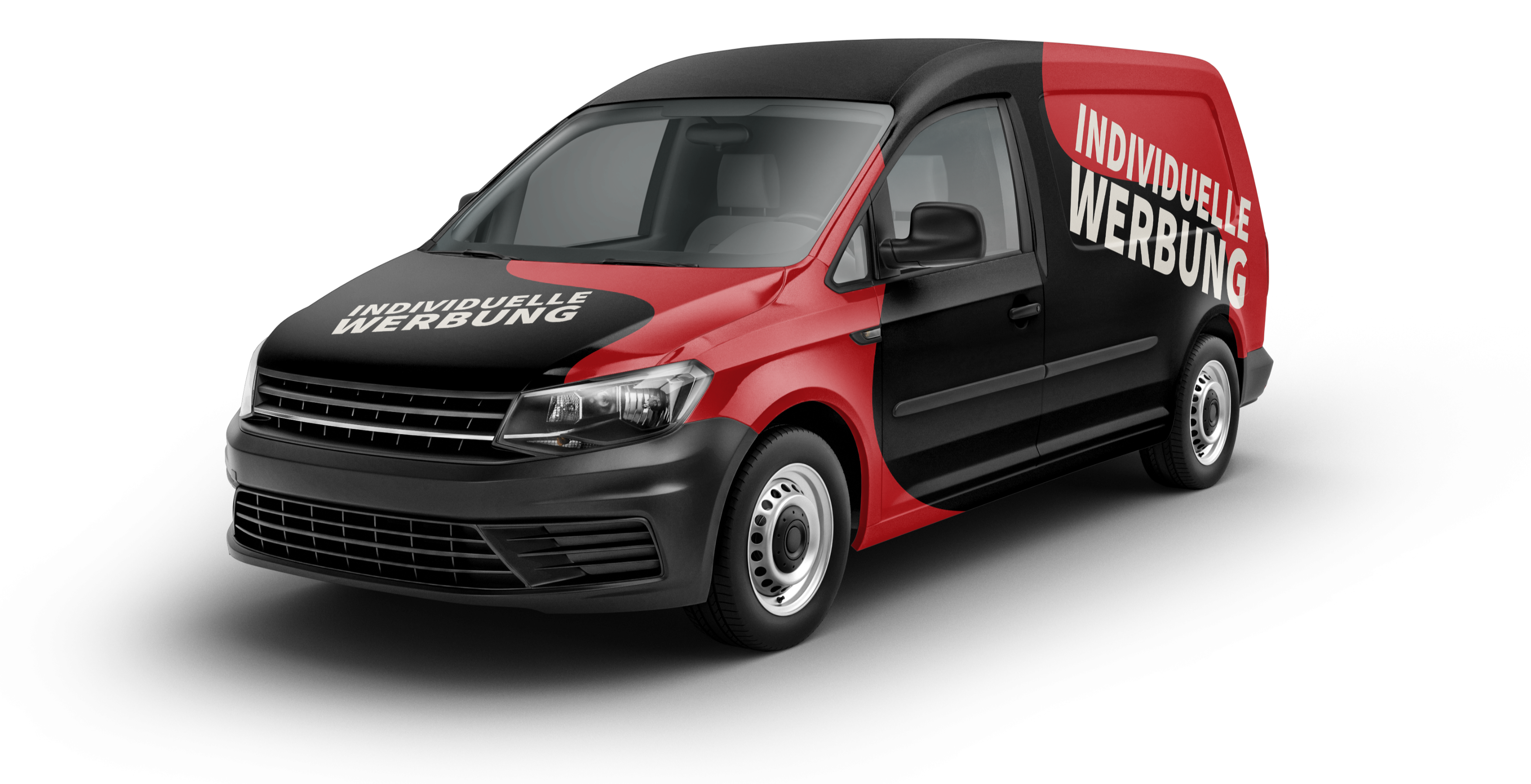 Folierter Lieferwagen mit einer zusätzlichen Folienbschriftung